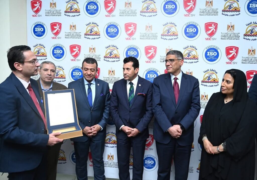 fb_img_17424679166187871263831996400936-1024x716 كإنجاز جديد وللمرة الأولى..<br>د أشرف صبحي يتسلم شهادة الأيزو لمركز التنمية الشبابية بالشيخ زايد