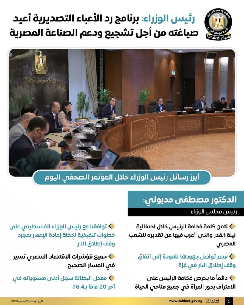 fb_img_1743016802180238781208823568069-819x1024 رئيس الوزراء: برنامج رد الأعباء التصديرية أعيد صياغته من أجل تشجيع ودعم الصناعة المصرية