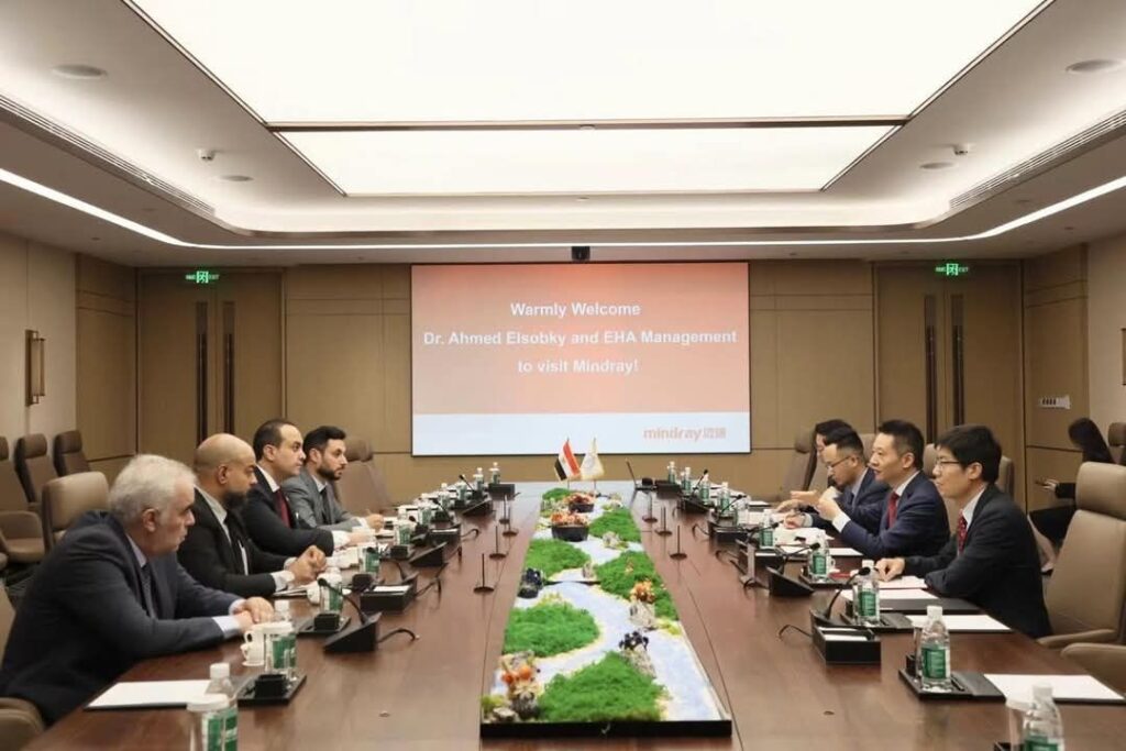 fb_img_17444492286376708225235239445475-1024x683 رئيس هيئة الرعاية الصحية يبحث مع "مندراي" سبل التعاون لتوطين التكنولوجيا الطبية الحديثة