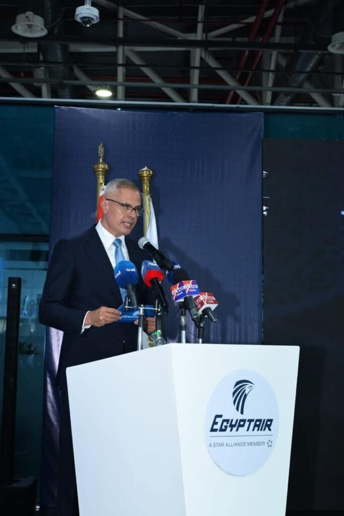 fb_img_17475875221097231954400679555954-683x1024 وزراء الطيران والأوقاف والتضامن الاجتماعي ورئيس بعثة الحج الرسمية يشهدون احتفالية توديع أولى أفواج حجاج بيت الله الحرام لهذا العام 1446هـ / 2025م