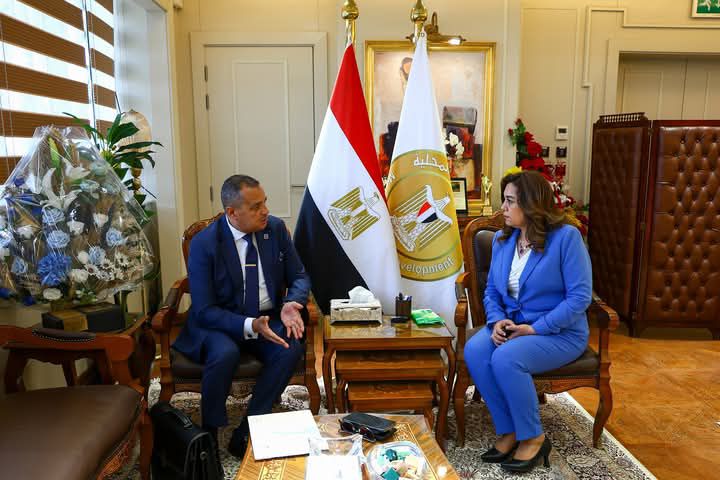 fb_img_17482499128469079490486678355596 وزيرة التنمية المحلية تستقبل محافظ جنوب سيناء لمتابعة مشروعات الخطة الاستثمارية وإزالة التعديات واستعدادات عيد الأضحي المبارك