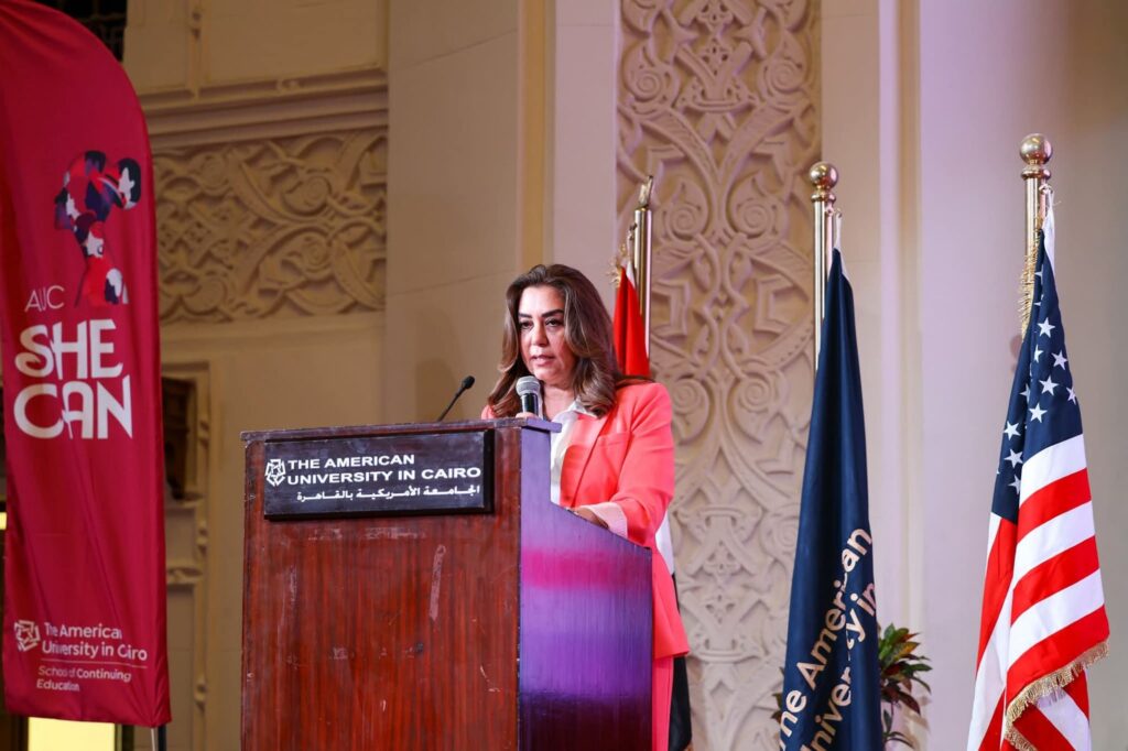 fb_img_17500979443796374678218708991493-1024x682 وزيرة التنمية المحلية تشارك في مؤتمر (هي تستطيع SHE Can) بكلية التعليم المستمر بالجامعة الأمريكية بالقاهرة