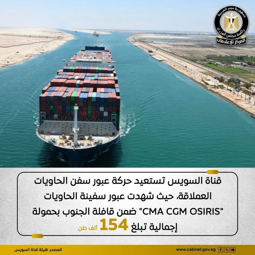 fb_img_17503203020367494667163456849874-1024x1024 بفضل جهود هيئة قناة السويس لتشجيع عودة الخطوط الملاحية الكبرى للعبور من القناة،