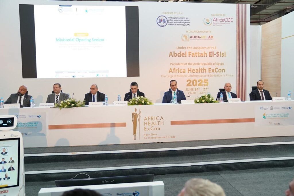 fb_img_17510984381451720760517559549447-1024x682 ▪︎رئيس هيئة الرعاية الصحية يشارك في الجلسة الوزارية للقمة الأفريقية الأولى للاستثمار في الرعاية الصحية على هامش مؤتمر و معرض الصحة الأفريقي Africa Health Excon 2025 ..