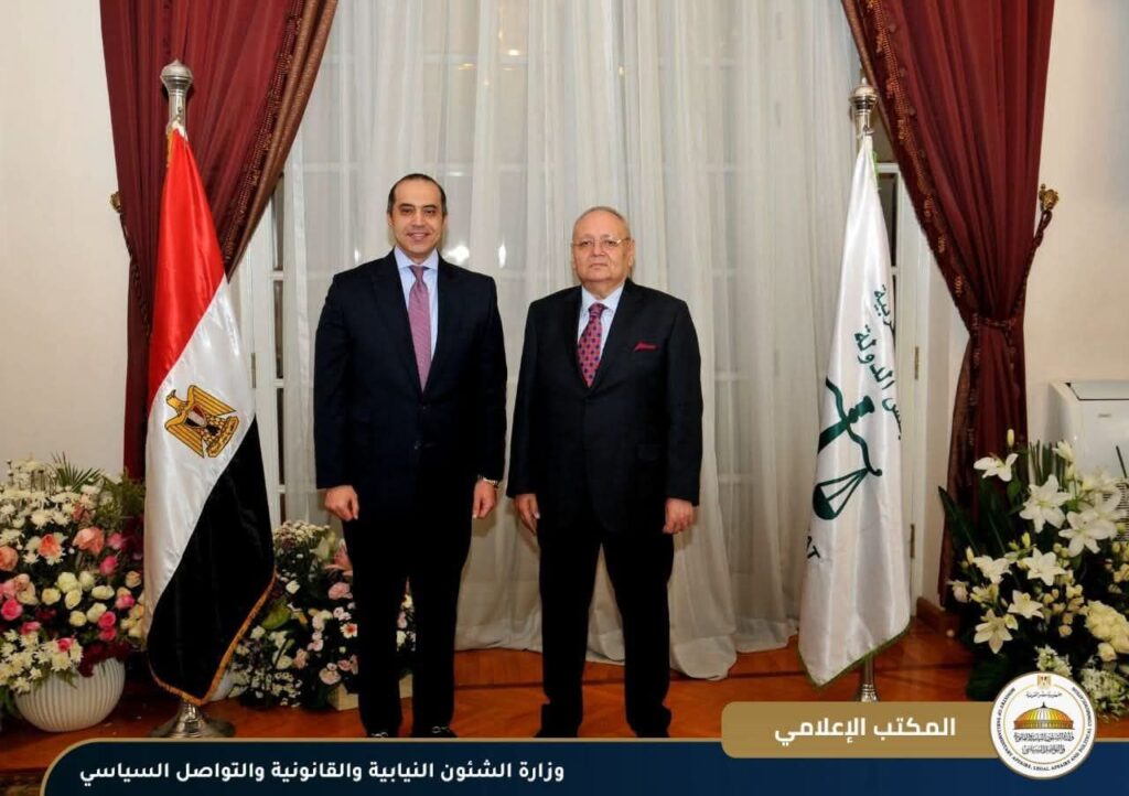 fb_img_1751884729607641355332042363085-1024x722 وزير الشؤون النيابية والقانونية يلتقي المستشار أسامة شلبي لتهنئته بتوليه رئاسة مجلس الدولة