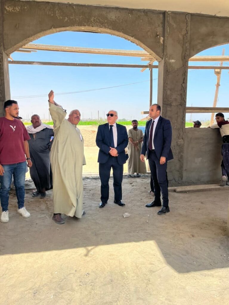 fb_img_17519036810076842287326824555555-768x1024 رئيس هيئة تنمية الصعيد يتفقد أعمال إنشاء مركز تنمية المهارات التراثية والحرفية بقرية ميدوم في محافظة بني سويف▪︎رئيس الهيئة: المركز سيشكل نقلة نوعية في دعم الحرف اليدوية والتراثية بالمحافظة