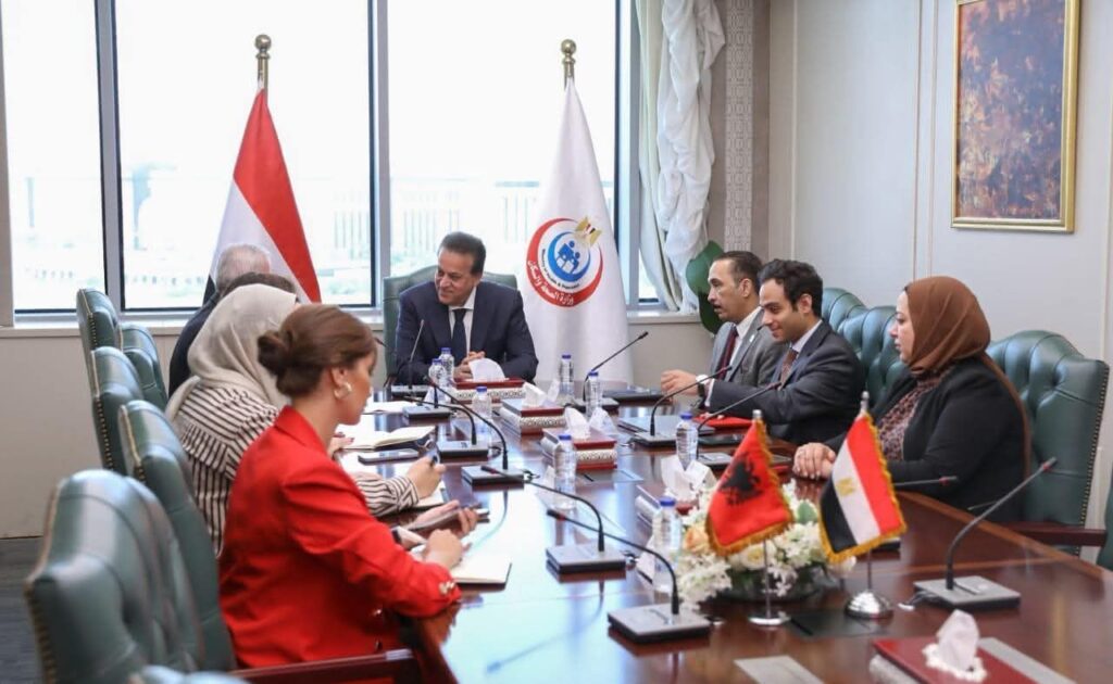 fb_img_17524225531374138377150882194633-1024x630 نائب رئيس الوزراء وزير الصحة يبحث مع سفير جمهورية ألبانيا بالقاهرة سبل تعزيز التعاون في القطاع الصحي
