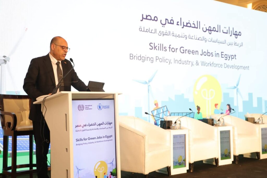 fb_img_1753612608995787911858427967596-1024x682 وزير العمل يُشارك في فعاليات إطلاق دراسة "مهارات الوظائف الخضراء في مصر" بالتعاون مع "العمل الدولية" و "برنامج الأغذية العالمي"
