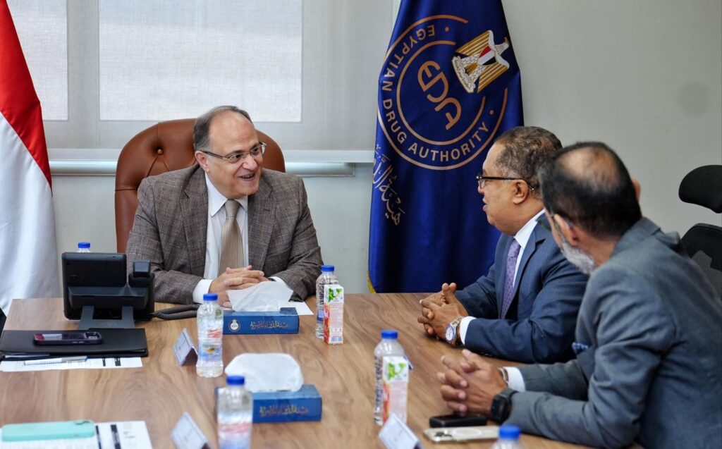 fb_img_17574991700602895499198716677669-1024x637 رئيس هيئة الدواء يعقد اجتماعًا مع شركة بيوجينيرك لتعزيز التعاون والاستثمار الدوائي