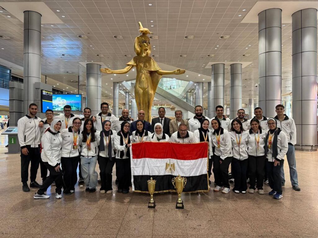 fb_img_17625377685024770416023705790406-1024x768 وزارة الشباب والرياضة تستقبل أبطال منتخب مصر لكرة السرعة بعد التتويج التاريخي ببطولة العالم في الهند