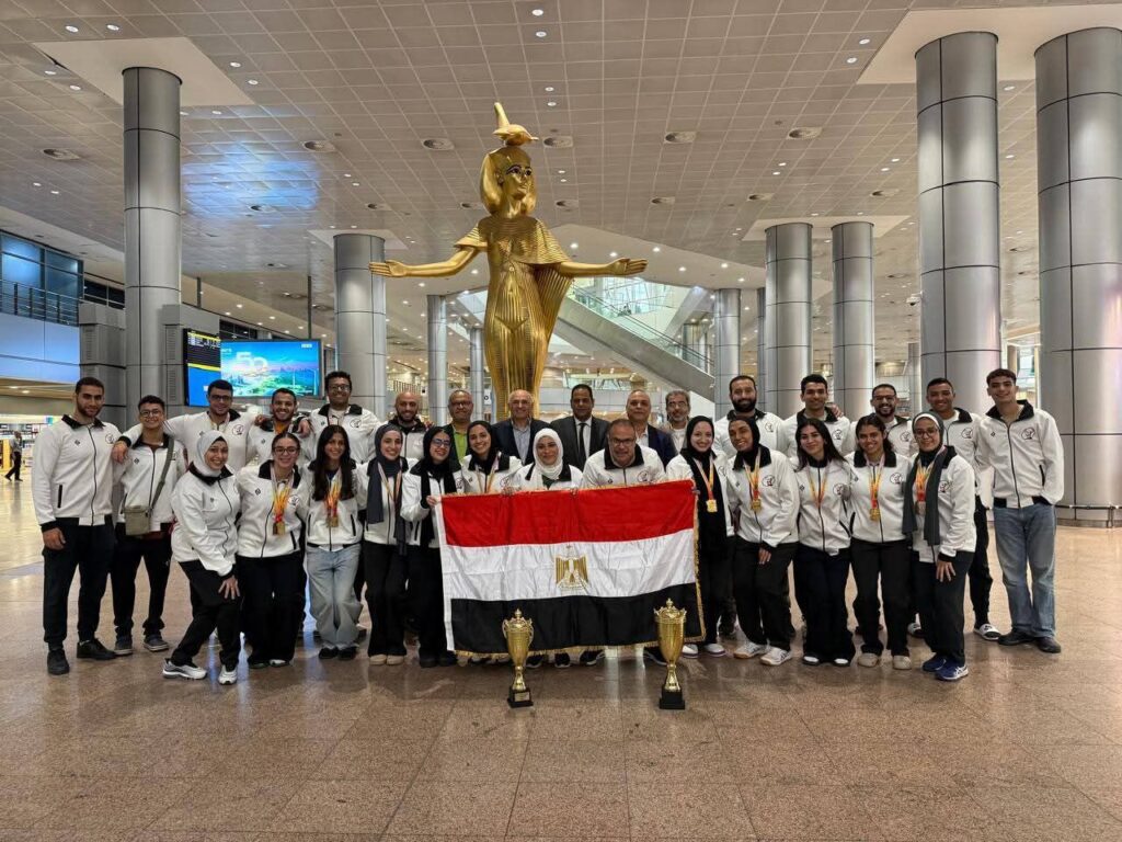 fb_img_17625377711058472057291712282453-1024x768 وزارة الشباب والرياضة تستقبل أبطال منتخب مصر لكرة السرعة بعد التتويج التاريخي ببطولة العالم في الهند