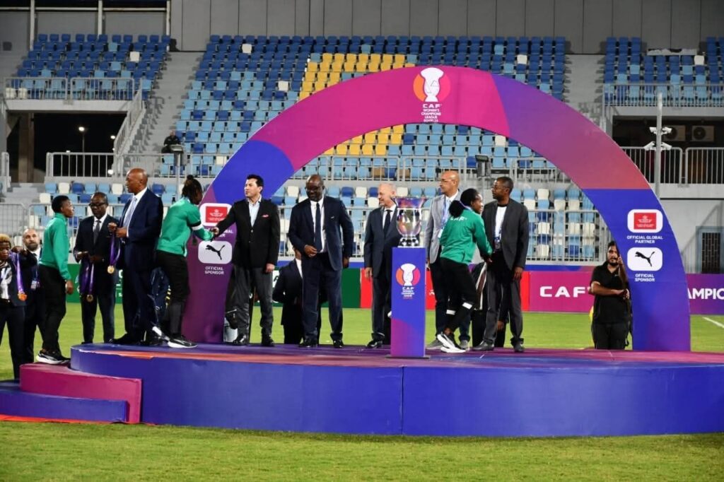 fb_img_17638001465187604161954645221902-1024x682 وزير الشباب والرياضة يشهد نهائي بطولة الأندية الإفريقية للكرة النسائية بحضور رئيس الاتحاد الإفريقي لكرة القدم باستاد قناة السويس