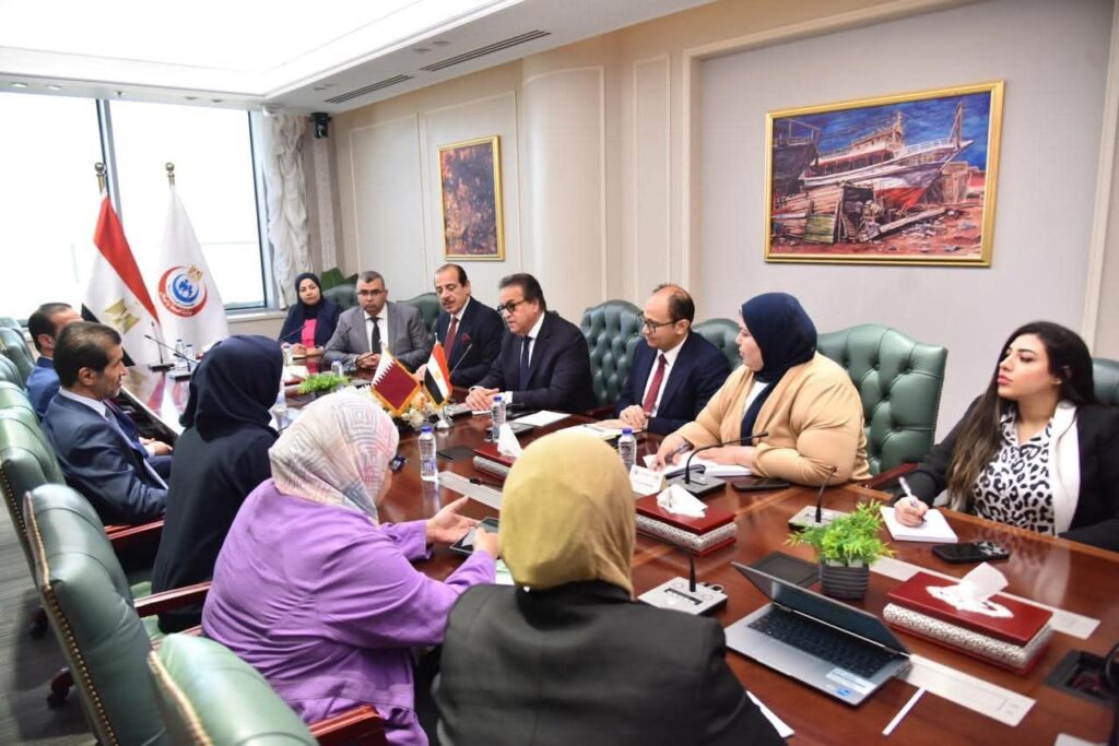 fb_img_17639122849631000482730944327923-1024x683 نائب رئيس مجلس الوزراء وزير الصحة يستقبل سفير قطر لبحث تعزيز التعاون الصحي المشترك