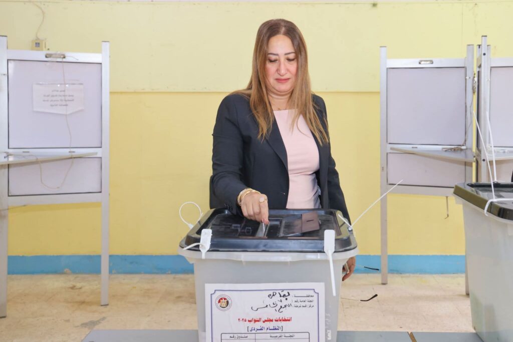 fb_img_17640938478204231701173347047355-1024x683 الأستاذة داليا الباز: "المشاركة في العملية الانتخابية واجب وطني ومسئولية مشتركة تسهم في تعزيز مسار الديمقراطية ودعم استقرار الدولة"