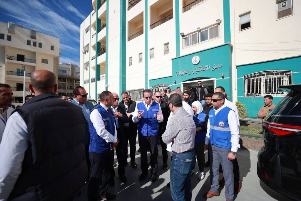 fb_img_17703001717544841882003138485849-1024x682 بناءً على توجيهات السيد الرئيس عبدالفتاح السيسي، تفقد الدكتور خالد عبدالغفار، نائب رئيس مجلس الوزراء وزير الصحة والسكان، معبر رفح البري بمحافظة شمال سيناء،