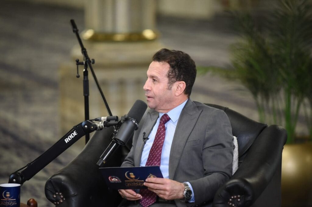 fb_img_17717494091731382233803680930727-1024x682 الأمين العام للمجلس الأعلى للشئون الإسلامية ضيفًا على بودكاست «ملتقى الفكر الإسلامي» في ثوبه الجديد بمسجد الإمام الحسين