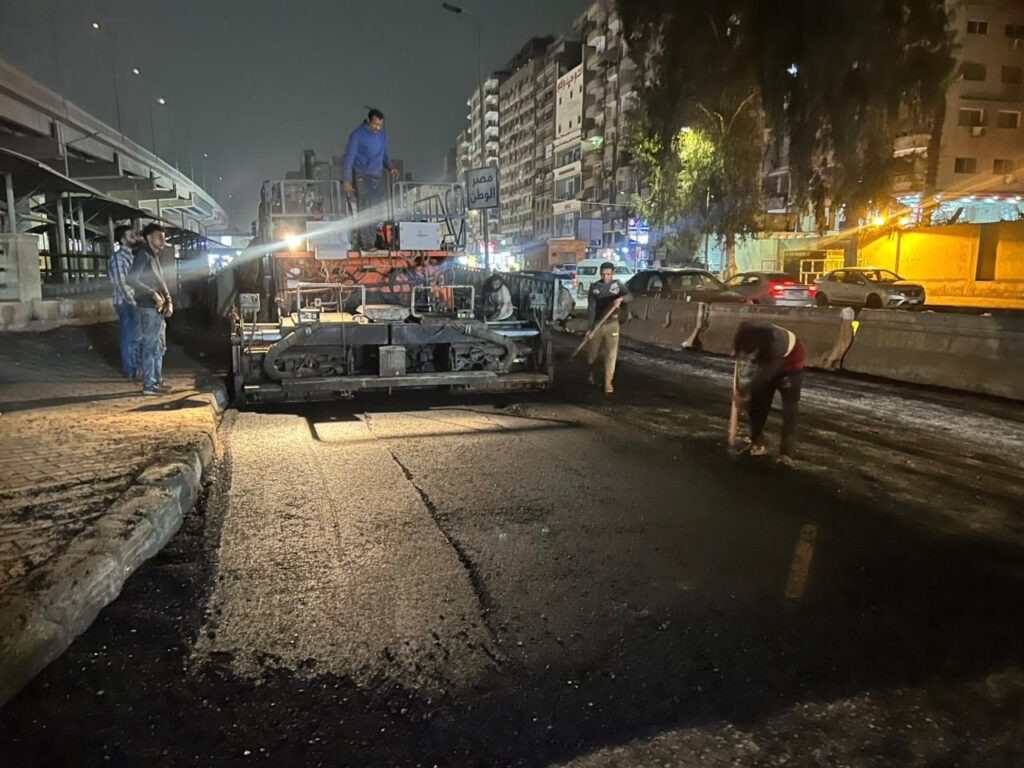 img-20260217-wa00308849169840231932927-1024x768 محافظ الجيزة يتابع أعمال رصف ورفع كفاءة مطلع كوبري أرض اللواء بالعجوزة لتيسير الحركة المرورية