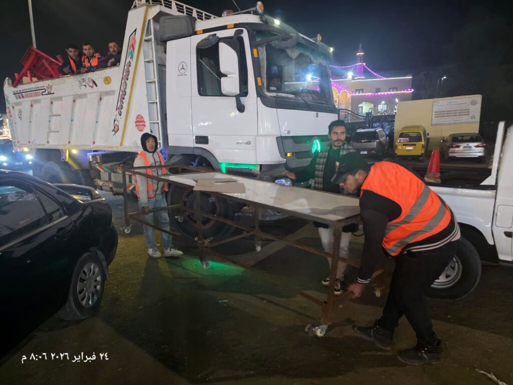 img-20260225-wa00025540390058288613181-1024x768 جهاز مدينة 6 أكتوبر يشن حملة مكبرة لإعادة الانضباط ورفع الإشغالات بالحصرى والحى المتميزة