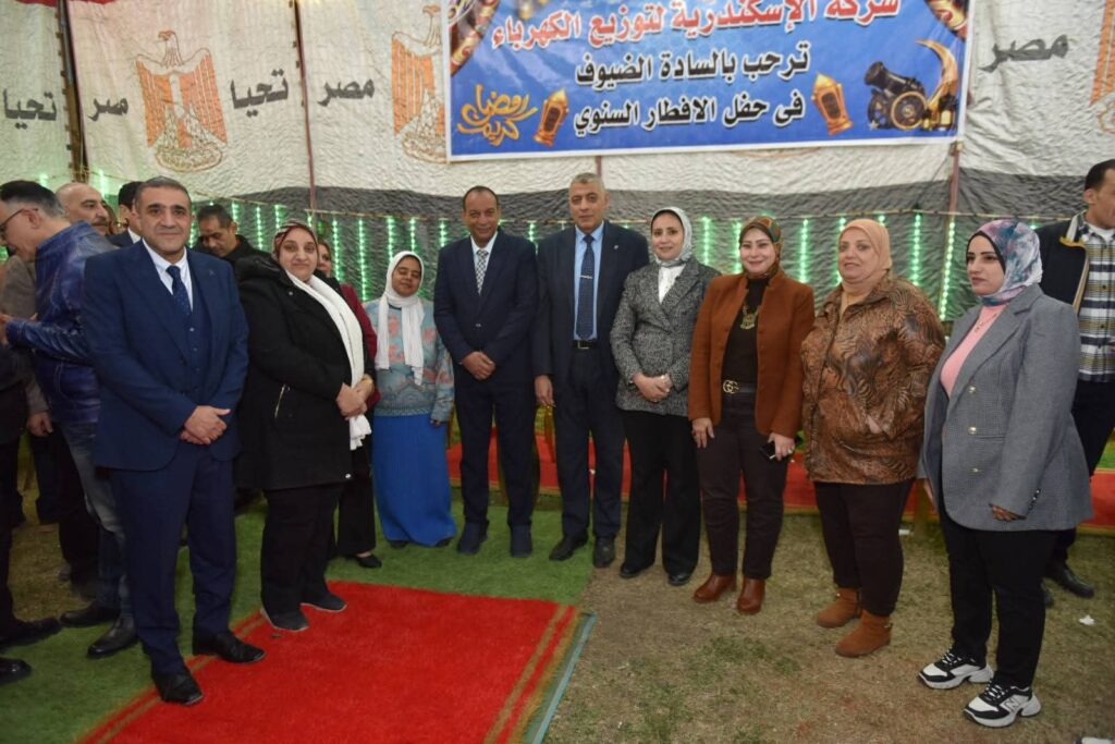 10003788387207617034786882687-1024x683 الاسكندرية لتوزيع الكهرباء تقيم اكبر حفل إفطار جماعي سنوي بنادي الشركة للعاملين بمشاركة القيادات التنفيذية&nbsp; والامنية بالمحافظة