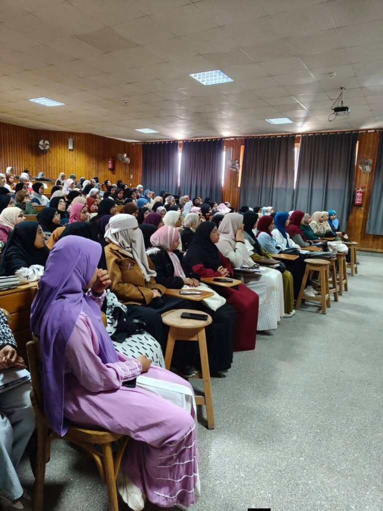 fb_img_17727089378036874168861316637155-768x1024 جامعة الأزهر بأسيوط تنظم ندوة بكلية التربية بنات حول التأهيل النفسي ومواجهة الضغوط النفسية