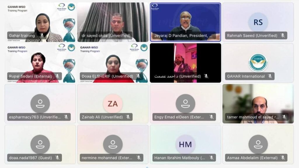 fb_img_17734823290654402966972814708944-1024x577 لدعم التأمين الصحي الشامل.. الاعتماد والرقابة الصحية تنظم برنامج تدريبي دولي لتأهيل مراجعي خدمات السكتة الدماغية بالتعاون مع WSO.