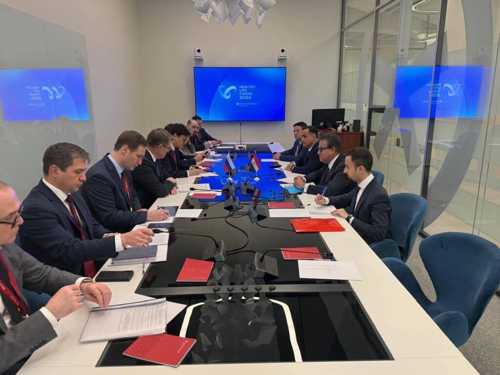 fb_img_17737443044502611358076562250997-1024x768 وزير الصحة يلتقي نظيره الروسي لبحث ملفات التعاون المشترك على هامش منتدى «الحياة الصحية» في موسكو