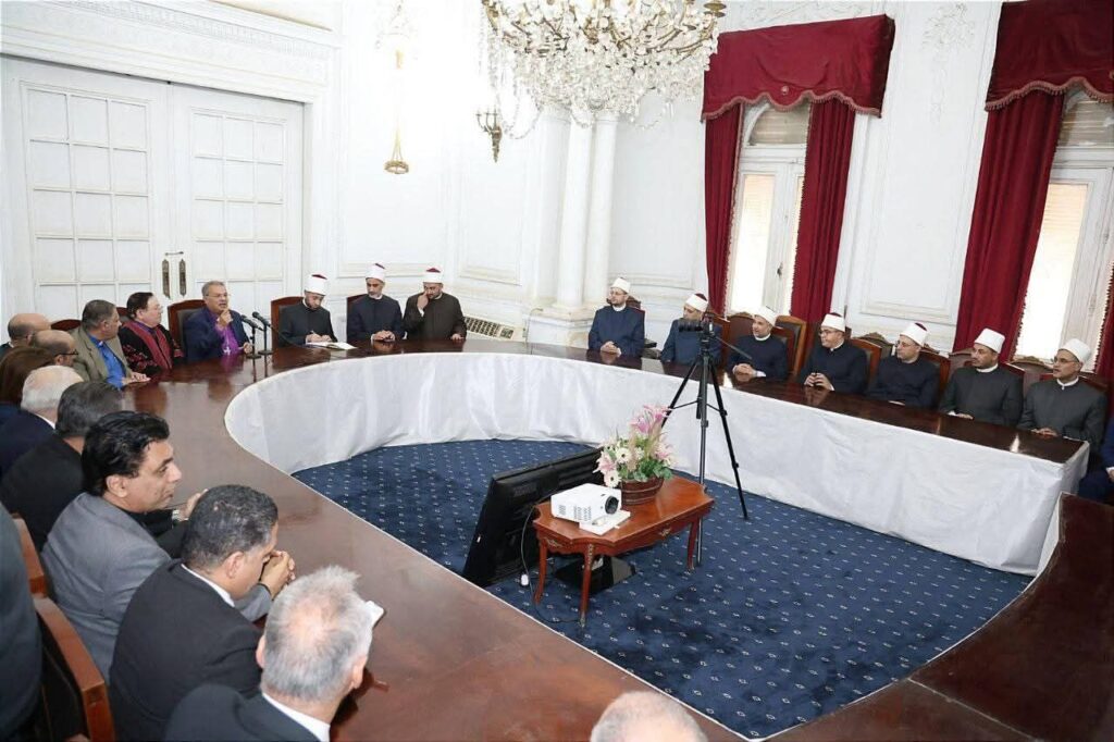 fb_img_17737688500404425759963160400091-1024x682 وزير الأوقاف يستقبل رئيس الطائفة الإنجيلية بالمجلس الأعلى للشئون الإسلامية للتهنئة بعيد الفطر المبارك