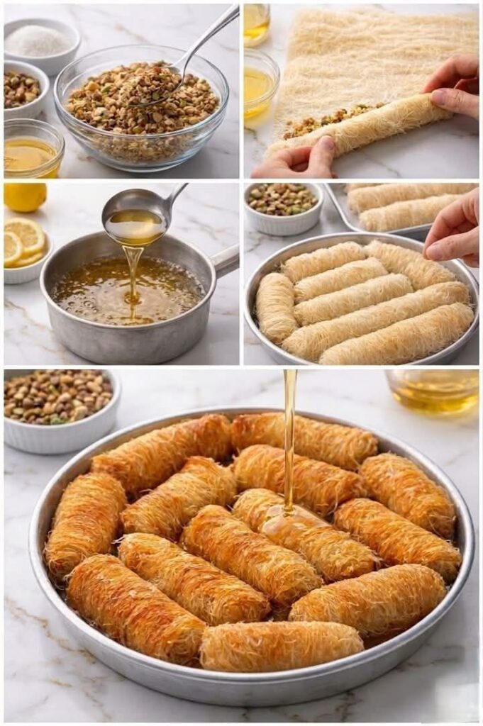 fb_img_1774414412065833483312598167882-681x1024 طريقة عمل كنافة مبرومة بالقشطة و المكسرات
