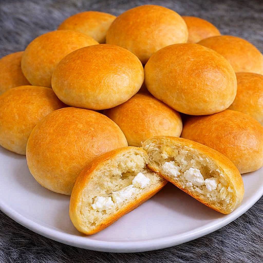 القرص الطريه بالزبادي وحشو الجبنه