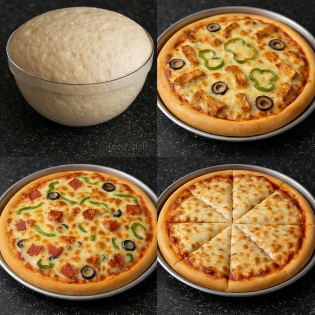 مقادير وطريقة البيتزا بالتفصيل 😍♥️المقادير: