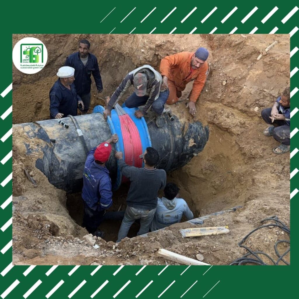 img-20260312-wa00792648513115660449366-1024x1024 جهاز 6 أكتوبر: جارِ الانتهاء من إصلاح كسر خط الطرد بطريق الواحات