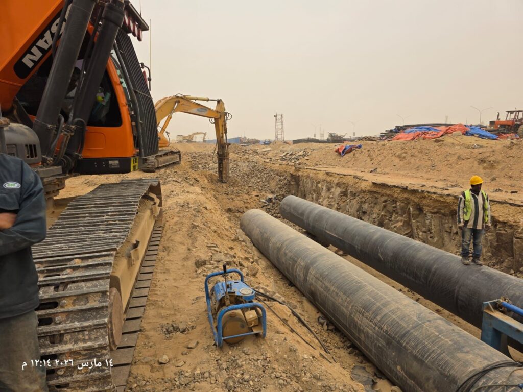 img-20260314-wa00714352898456650065482-1024x768 لتأمين احتياجات المياه.. نائب رئيس الهيئة يتفقد مشروع خطوط التغذية الكبرى بـ 6 أكتوبر ويوجه برفع كفاءة محاور التوسعات الشرقية