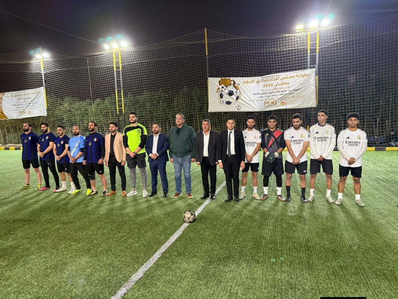 رئيس جهاز حدائق أكتوبر يشهد فعاليات البطولة الرمضانية لكرة القدم تحت رعاية مجلس أمناء المدينة