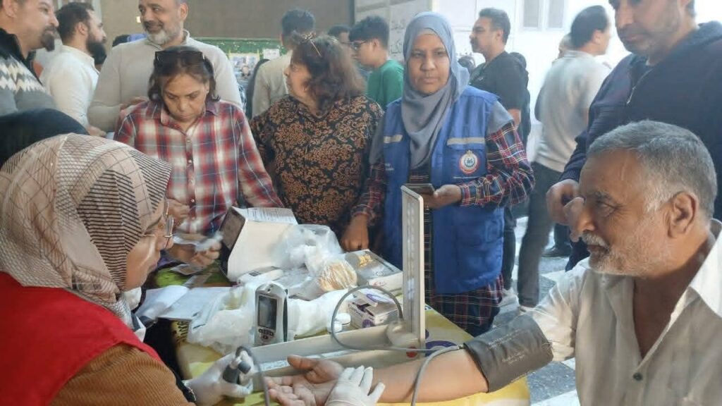 10010187304784194997174826528-1024x576 في إطار الاحتفالات بعيد القيامة المجيد بالسويس ، فريق المبادرات الرئاسية يواصل العمل و يقوم بفحص المترددين "بكنيسة الأنبا أنطونيوس"