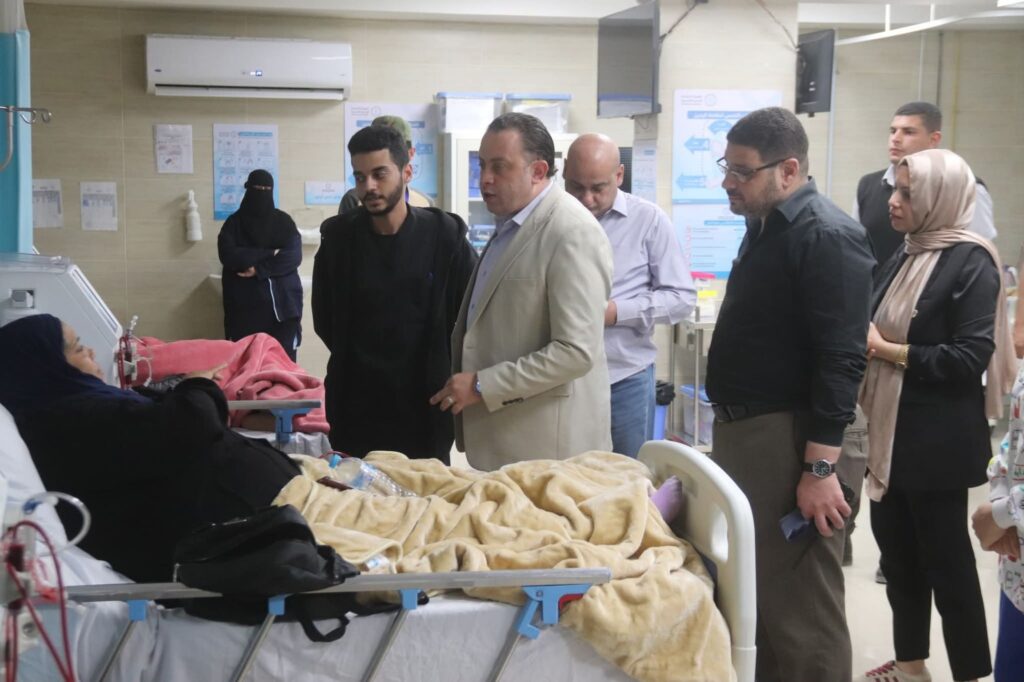 10010552614322756383339153985-1024x682 في إطار المتابعة الميدانية المستمرة لتنفيذ خطة التأمين الطبي، وضمان تقديم خدمات صحية متميزة داخل المنشآت خلال إجازة احتفالات عيد تحرير سيناء ،ووفقًا لتوجيهات الدكتور أحمد السبكي، رئيس الهيئة العامة للرعاية الصحية،