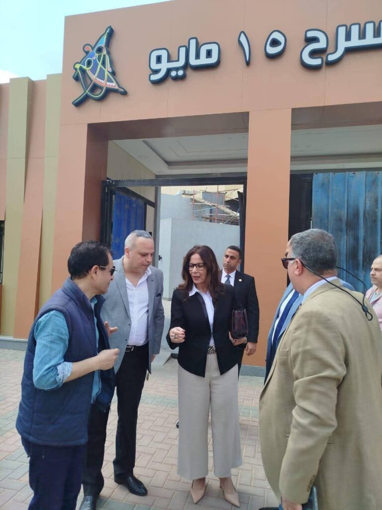 fb_img_17756578962421328967685424820662-768x1024 وزيرة الثقافة تتفقد مسرح وسيرك 15 مايو تمهيدًا لافتتاحه الشهر المقبل