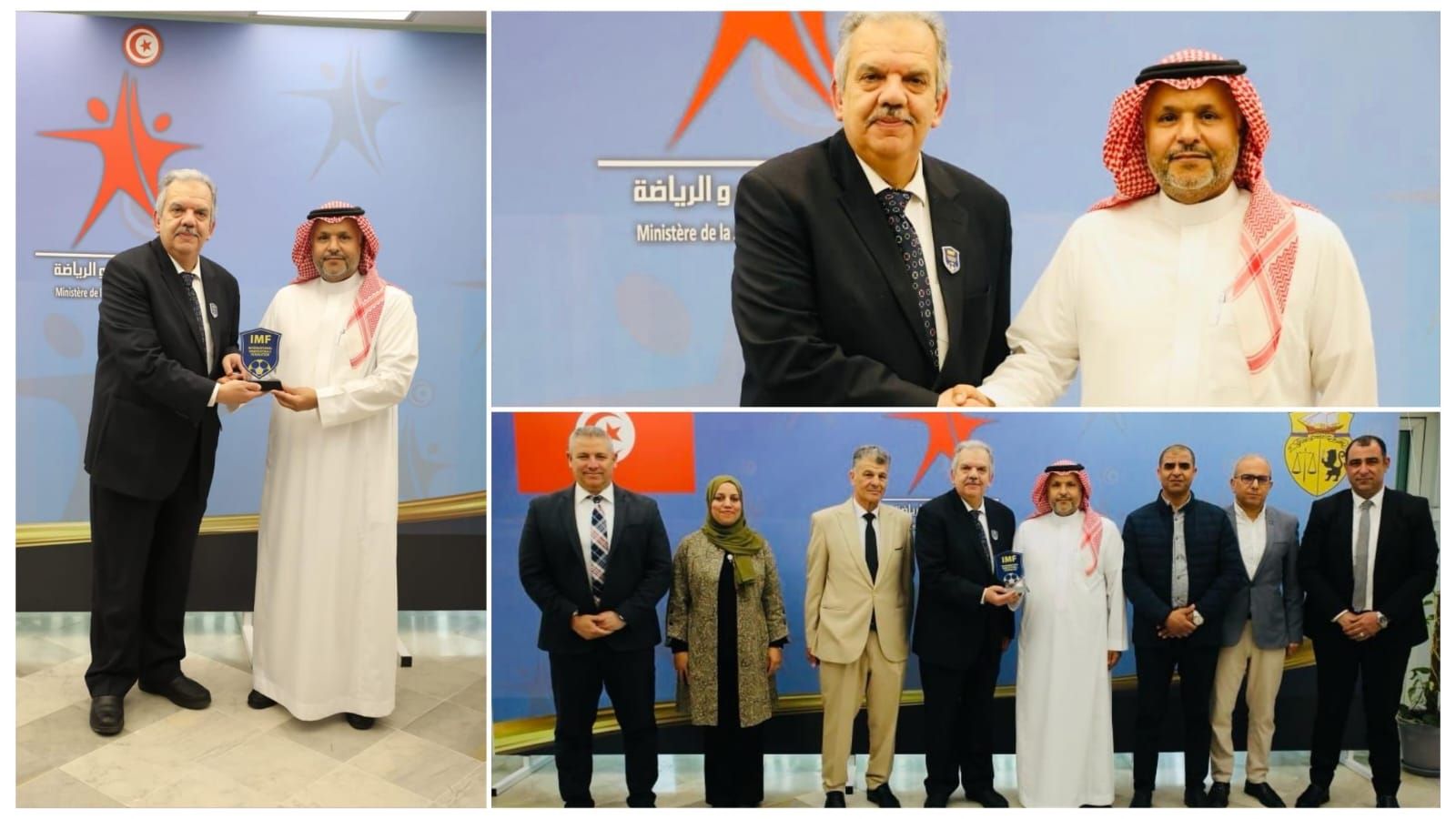 وزير الرياضة التونسي يستقبل رئيس الاتحاد الدولي ويؤكد دعم تطوير كرة القدم المصغرة