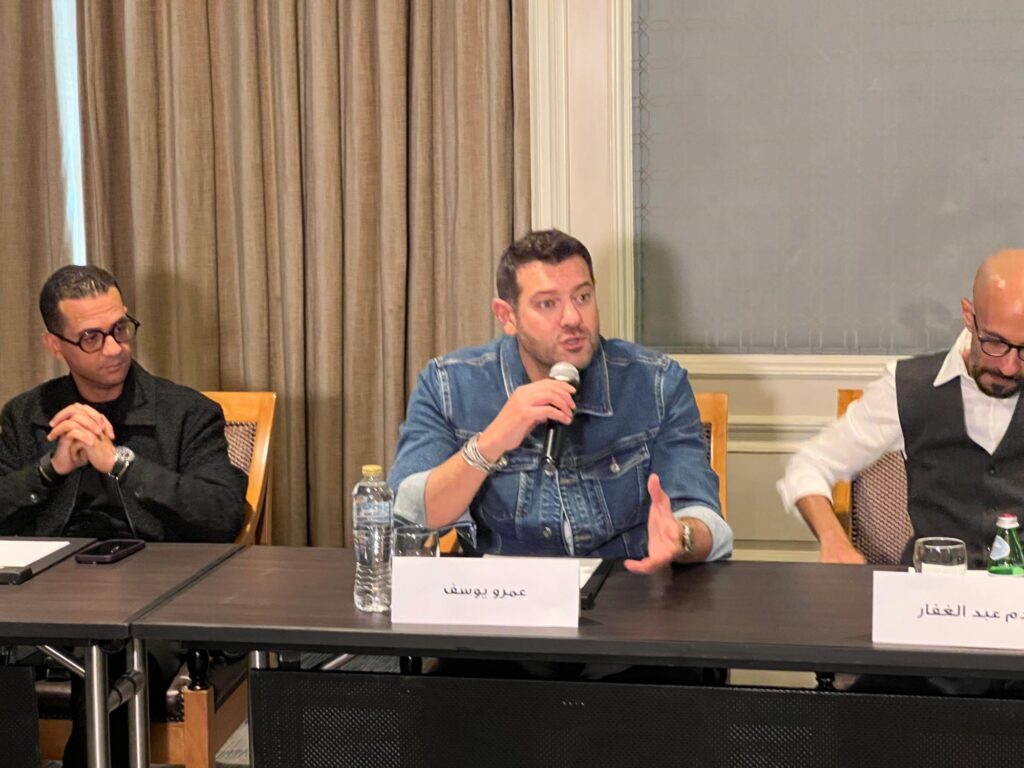 img-20260423-wa01551151091824373448776-1024x768 عمرو يوسف يحتفل  بالعرض الخاص لمسلسله اادديد الفرنساوي