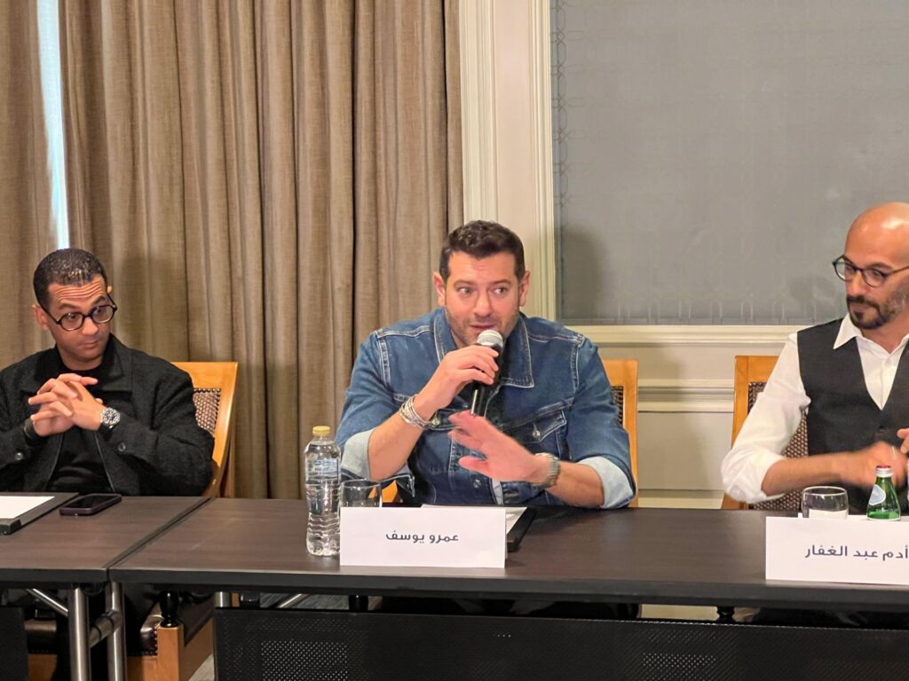 img-20260423-wa01576330315911790087305-1024x768 عمرو يوسف يحتفل  بالعرض الخاص لمسلسله اادديد الفرنساوي