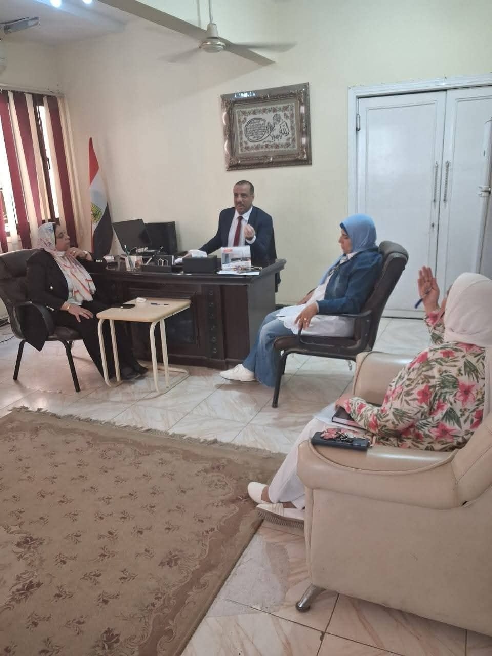 چورج أنيس مدير القوي العاملة بالسويس يبدأ في تنفيذ خطة عمل لرفع مستوي العاملين بجميع الإدارات وتطوير المنظومة الداخلية لتقديم خدمة أفضل .