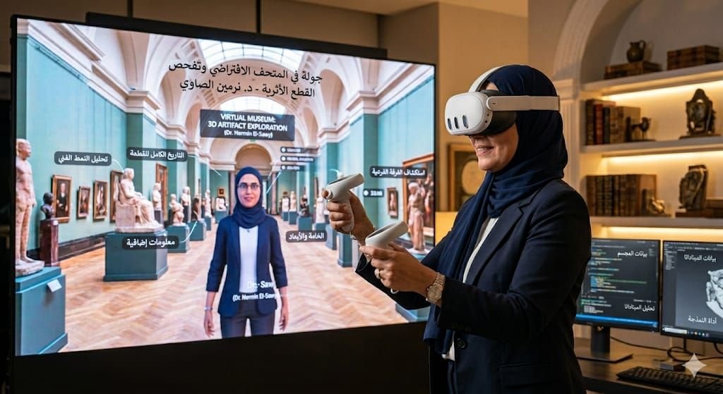 برؤية د. نرمين الصاوي : رحلة عبر الزمن إلى المتاحف العالمية من أريكتك ‼️