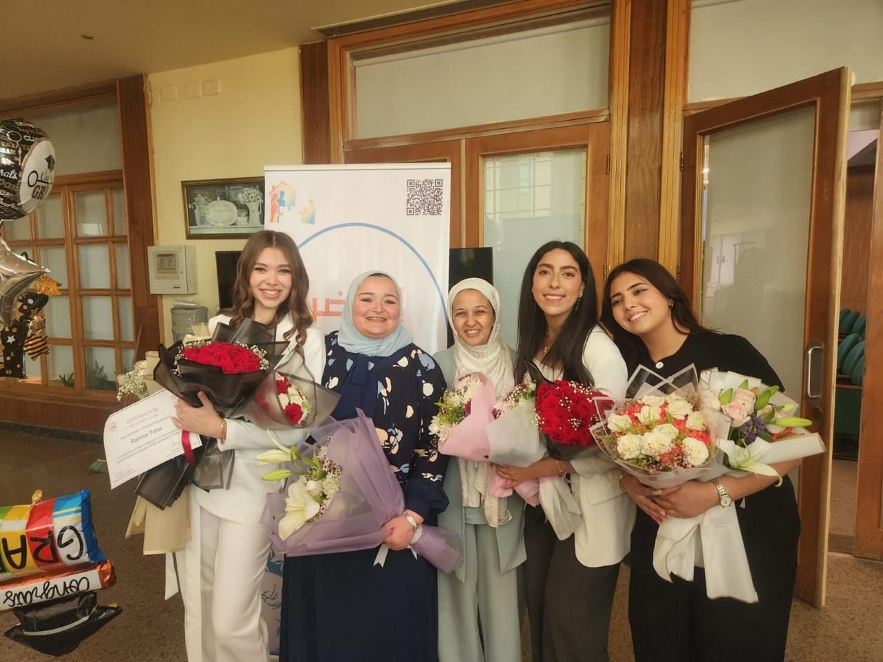 جمعية سند تشارك في حفل مشروعات تخرج أبرزت أهمية الكفالة ورعاية الأيتام بجامعة أكتوبر للعلوم الحديثة والاداب