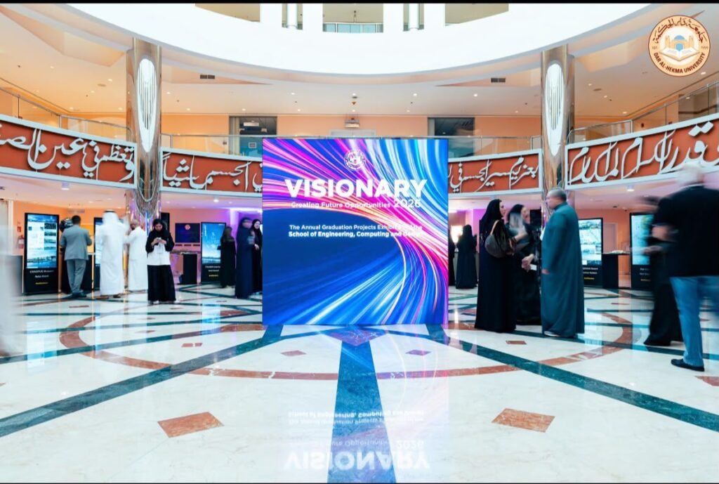 img-20260627-wa00048189871605794412465-1024x689 جامعة دار الحكمة تختتم معرض Visionary 2026 بمشاريع ابتكارية لخريجات كلية الهندسة والحاسبات والتصاميم
