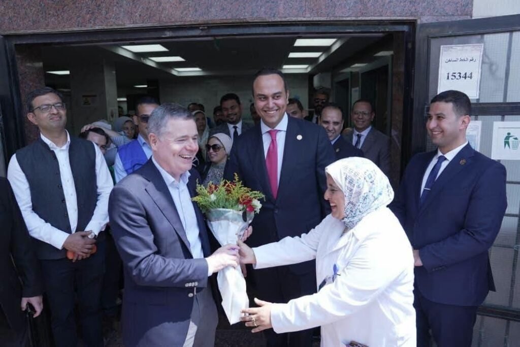 fb_img_17841974167728167990060952525215-1024x684 رئيس هيئة الرعاية الصحية والمديران التنفيذيان لهيئتي الرعاية الصحية والتأمين الصحي الشامل يستقبلون السيد باسكال دونوهو العضو المنتدب وكبير مسؤولي المعرفة بمجموعة البنك الدولي والوفد رفيع المستوى المرافق له للاطلاع على نجاحات منظومة التأمين الصحي الشامل وبحث سبل دعم المرحلة الثانية من المنظومة