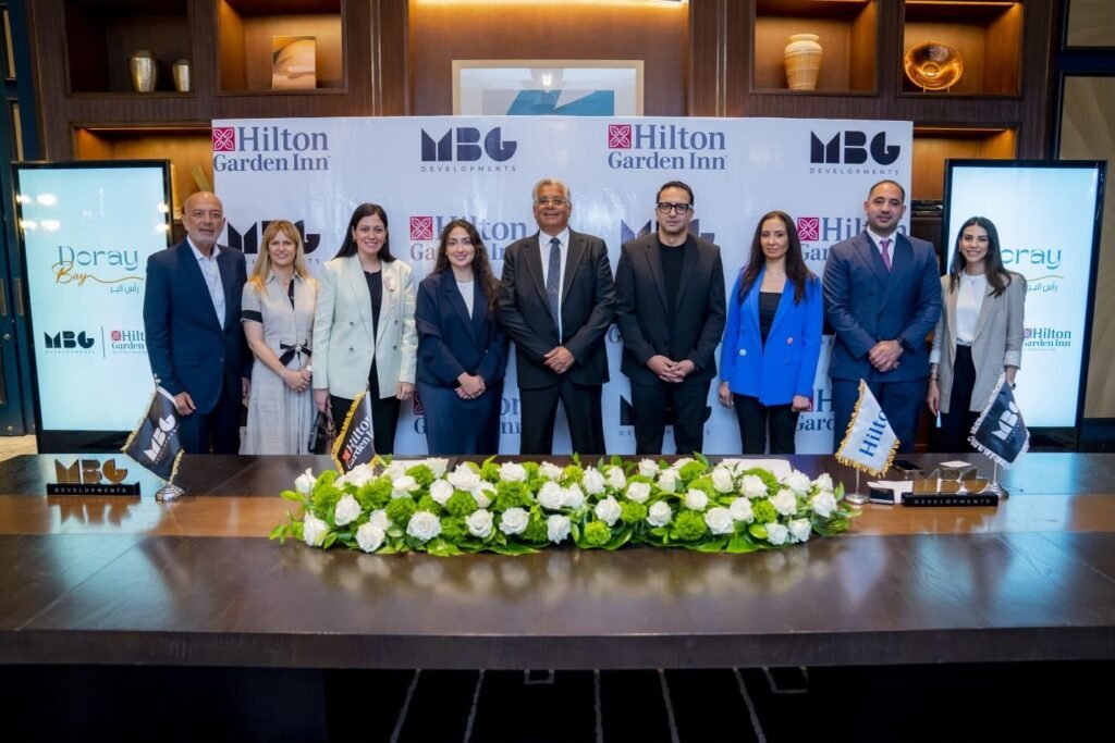 img-20260717-wa016273435375378049595-1024x683 ام بي جي «MBG DEVELOPMENTS» توقع شراكة استراتيجية مع «هيلتون العالمية» لافتتاح فندق Hilton Garden Inn بـDoray Bay رأس البر