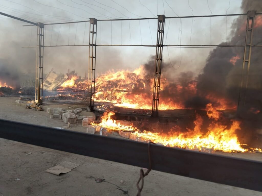 img-20260820-wa0205337144440523594705-1024x768 إصابة ١٤ شخصاً باختناقات إثر إندلاع حريق بمصنع موالح بالشرقية