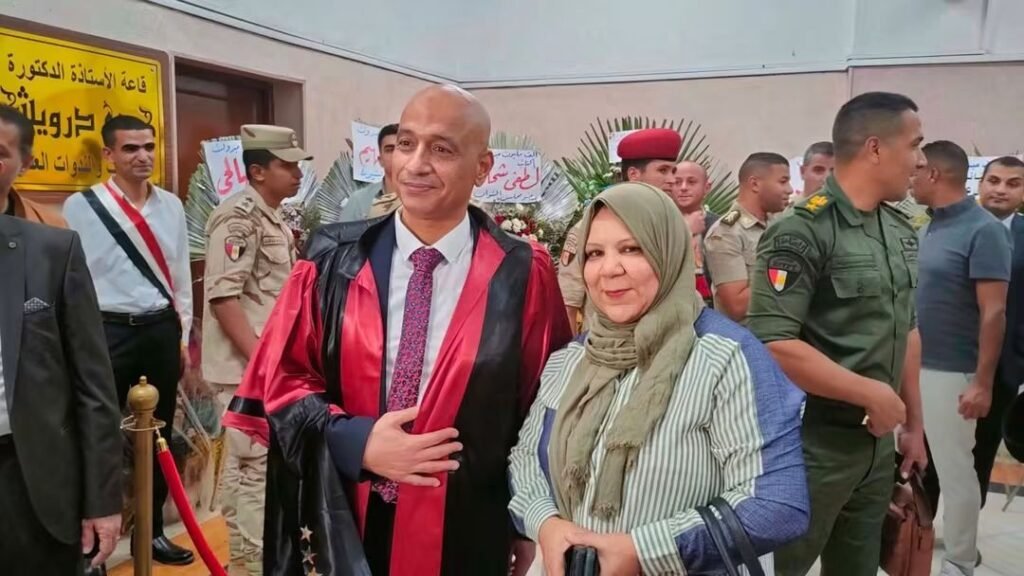 FB_IMG_1792862595417-1024x576 لواء أركان حرب محمد فتحي فرّاج يحصل على درجة الدكتوراه تحت عنوان"المخاطر الدولية للهيمنة العسكرية الأمريكية في الخليج العربي