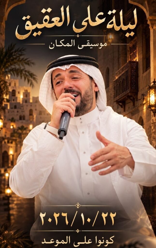 IMG-20261019-WA0030-646x1024 محمد هاشم يحيي التراث السعودي في ليلة طربية بجدة بعنوان «على العقيق اجتمعنا»