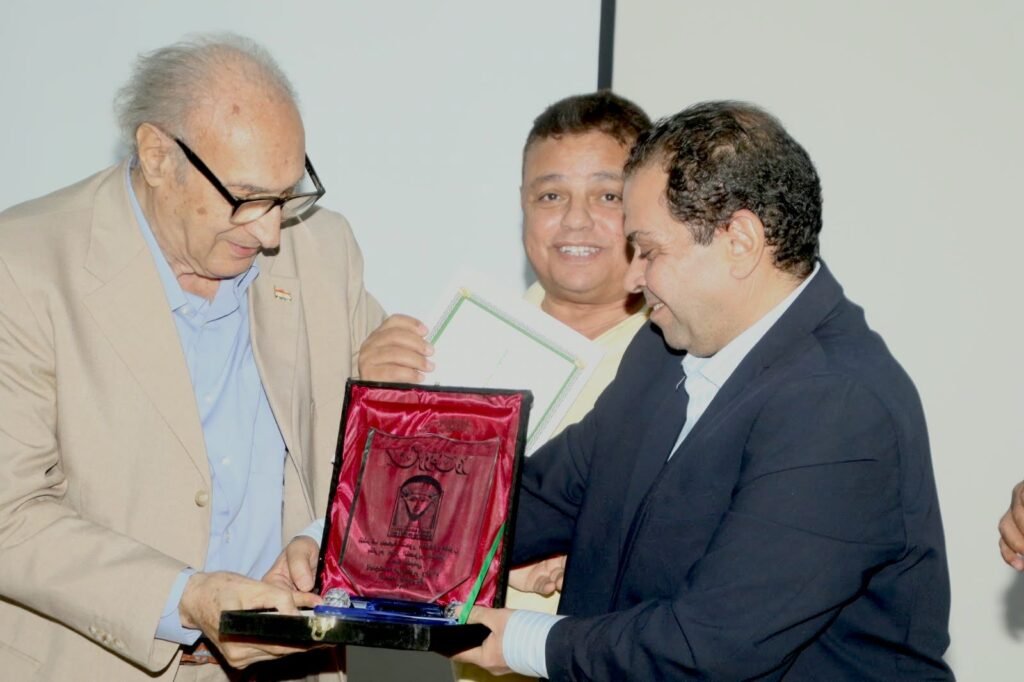 IMG-20261021-WA0006-1024x682 في ذكرى انتصار أكتوبر<br>حتحور والروسي يكرمان مدير التصوير الكبير سعيد شيمي