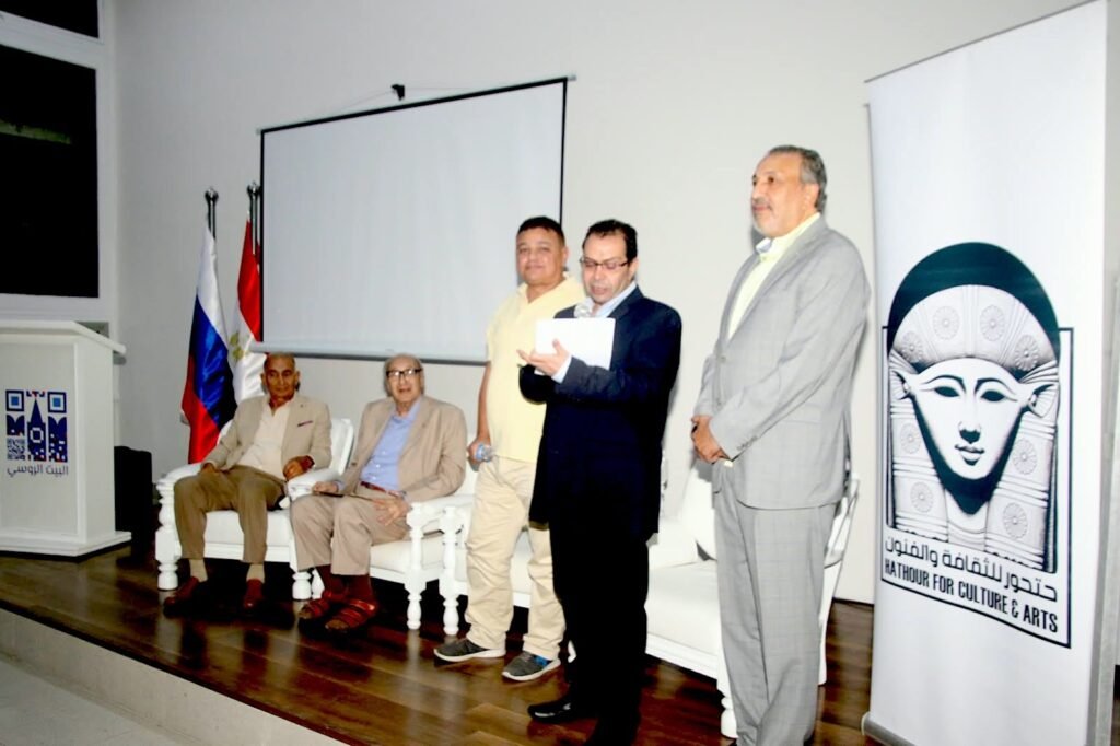 IMG-20261021-WA0011-1024x682 في ذكرى انتصار أكتوبر<br>حتحور والروسي يكرمان مدير التصوير الكبير سعيد شيمي